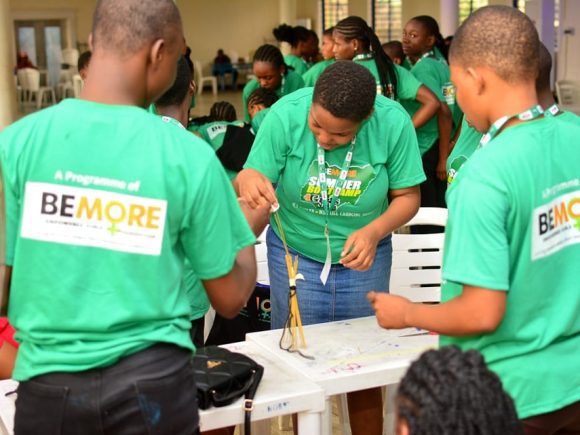Day 6 at BeMore Oyo 2024: Building Teamwork Through the Marshmallow Challenge!